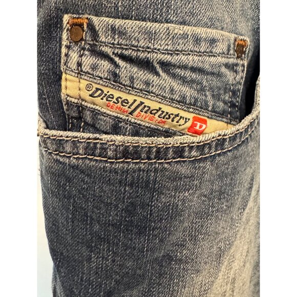Diesel Safado Regular Slim Straight Jeans Size 30 Medium Wash Stretch Denim Pre- - Picture 8 of 9